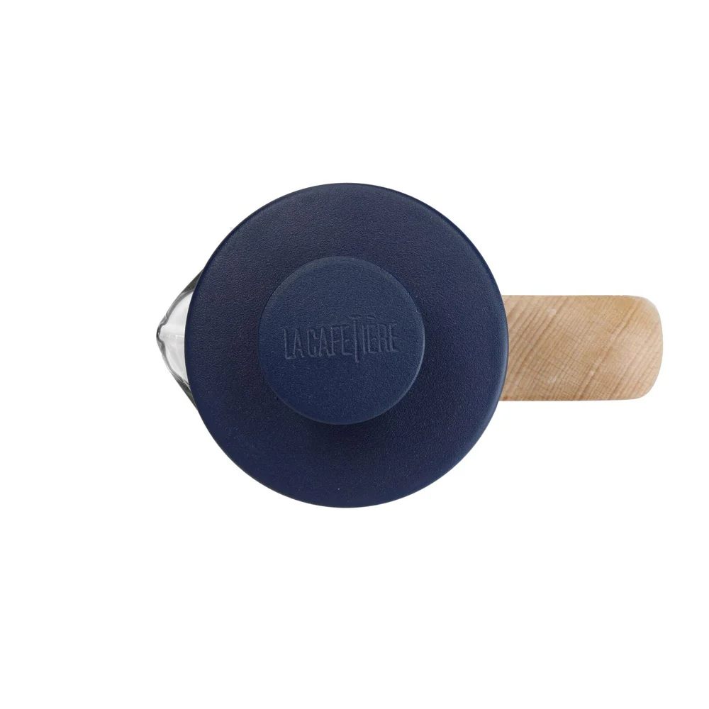 La Cafetiere Pisa 3-Cup 350ml Stainless Steel/Glass French Press (Navy) - Image 6