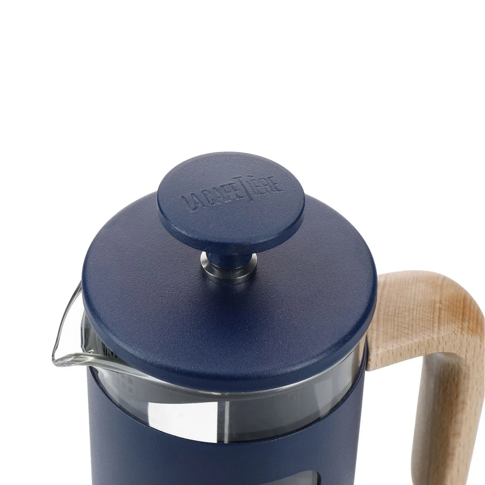 La Cafetiere Pisa 3-Cup 350ml Stainless Steel/Glass French Press (Navy) - Image 9