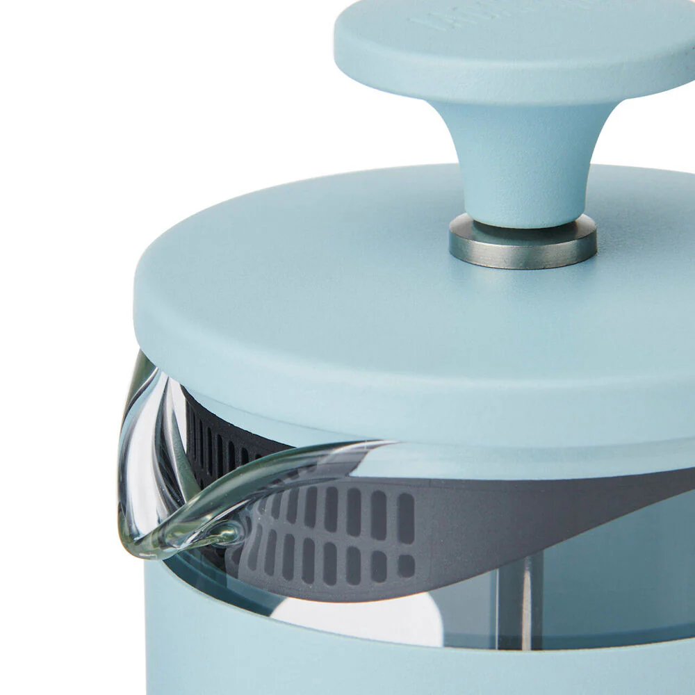 La Cafetiere Pisa 3-Cup Manual Glass Coffee Press Maker (Sky Blue) - Image 3