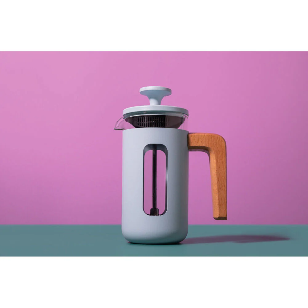 La Cafetiere Pisa 3-Cup Manual Glass Coffee Press Maker (Sky Blue) - Image 9