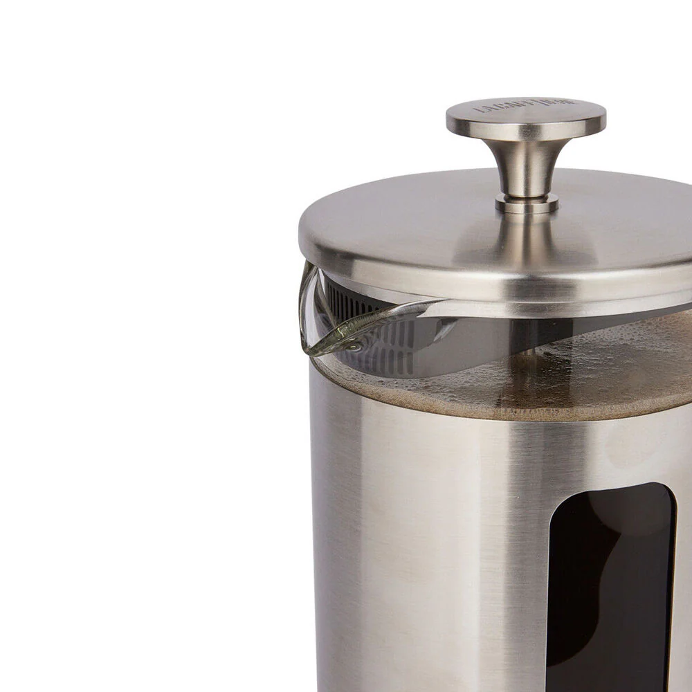 La Cafetiere Pisa 8-Cup 1L Brushed Stainless Steel/Glass French Press (Silver) - Image 7