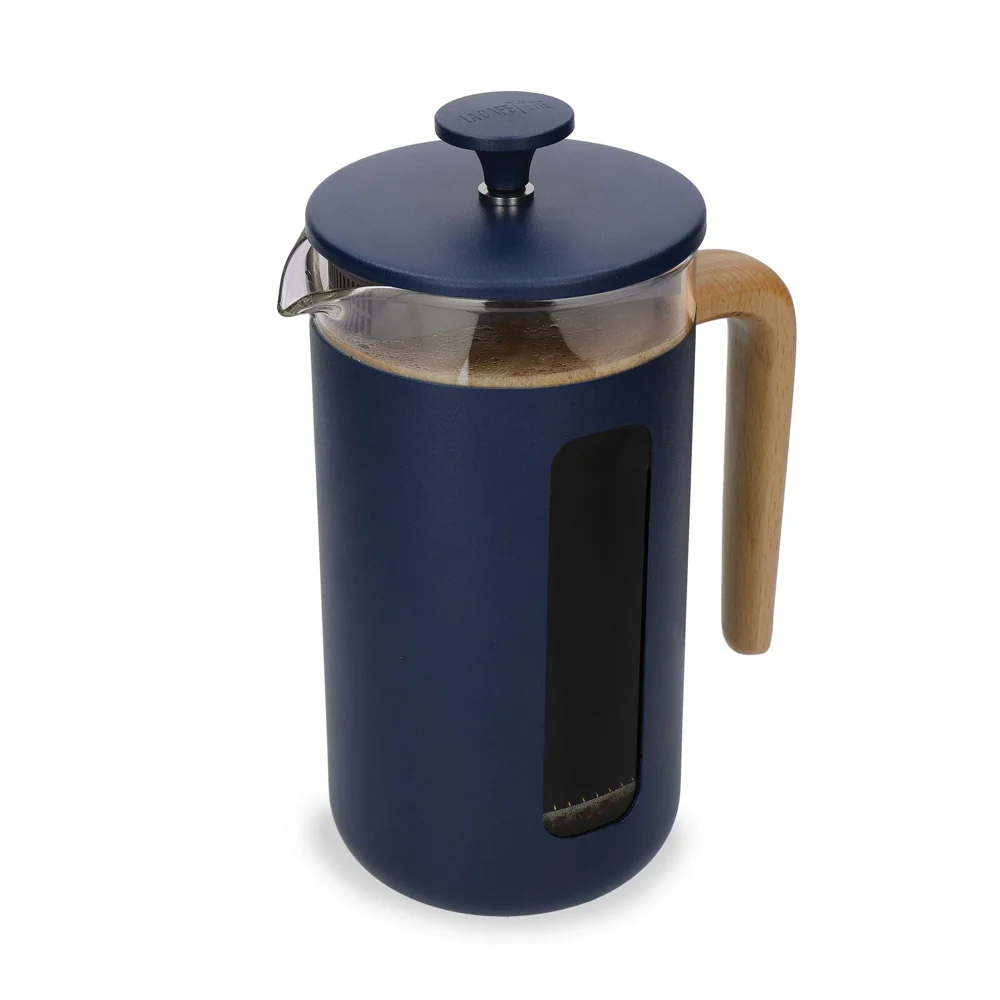 La Cafetiere Pisa 8-Cup 1L Stainless Steel/Glass Coffee French Press (Navy) - Image 8