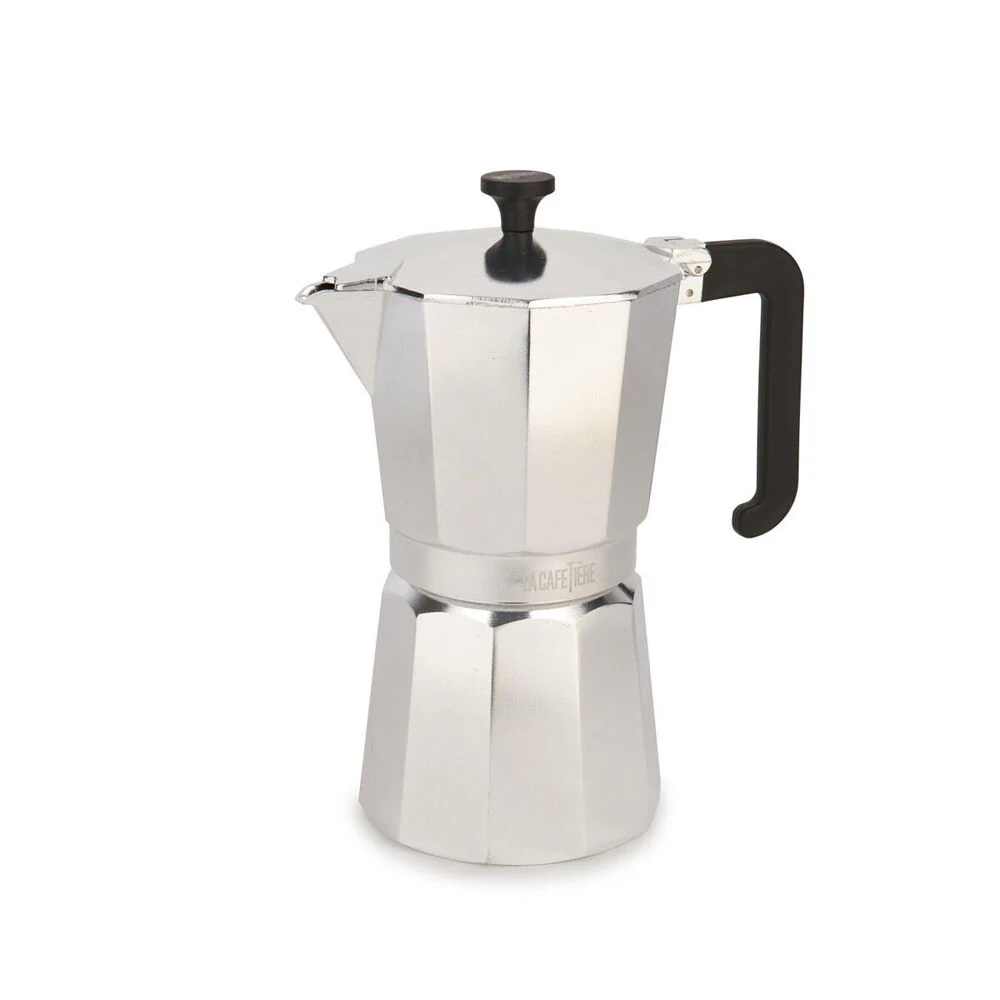 La Cafetiere Venice 9-Cup 470ml Espresso Maker Aluminum Coffee Pot (Silver) - Image 5
