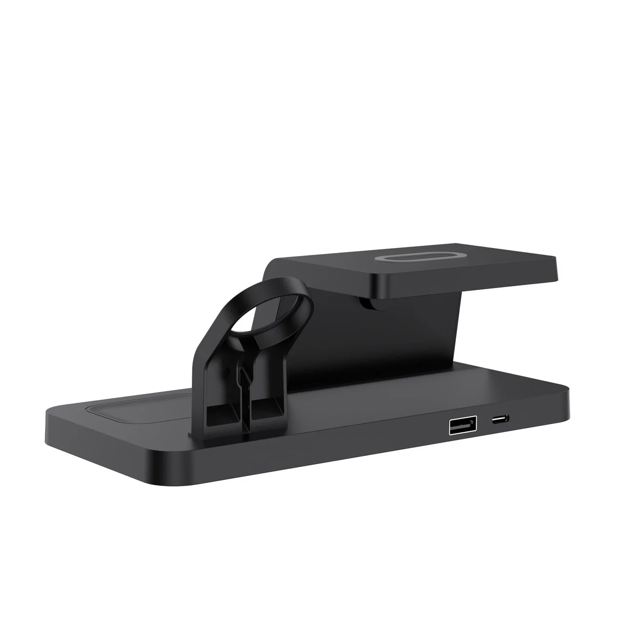 Laser 3-in-1 Wireless Charging Station with Alarm Clock (Black) - Image 5