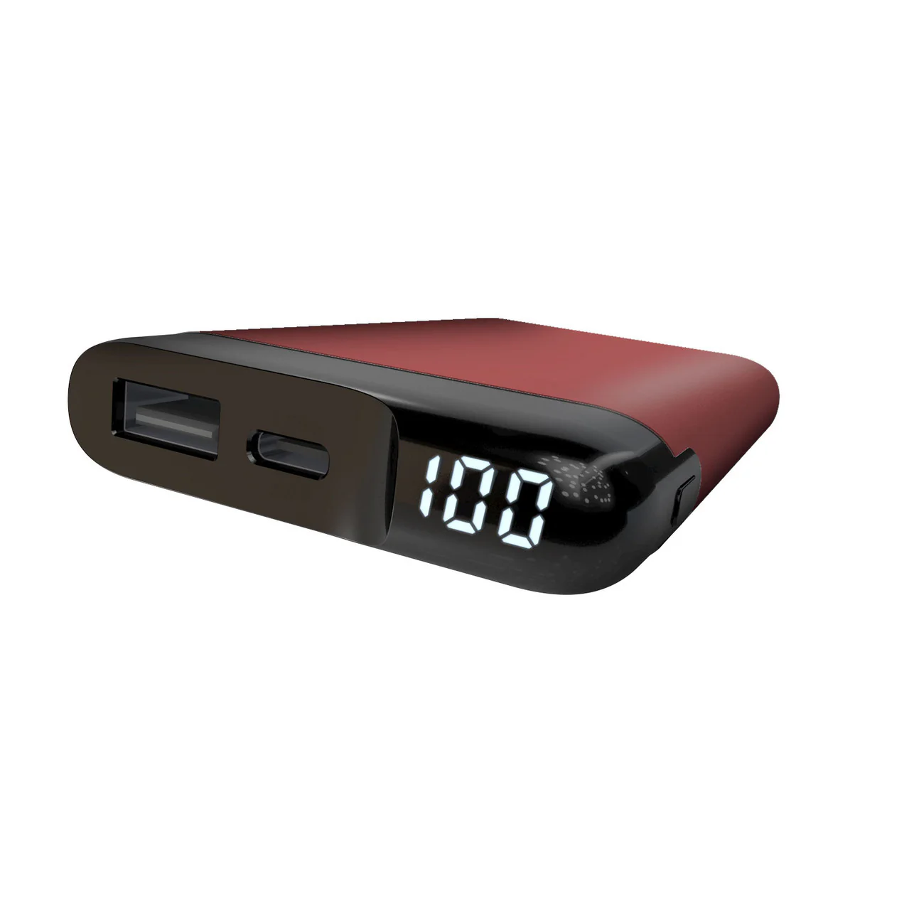 Laser 5000mAh Power Bank with LED (Red) - Image 3
