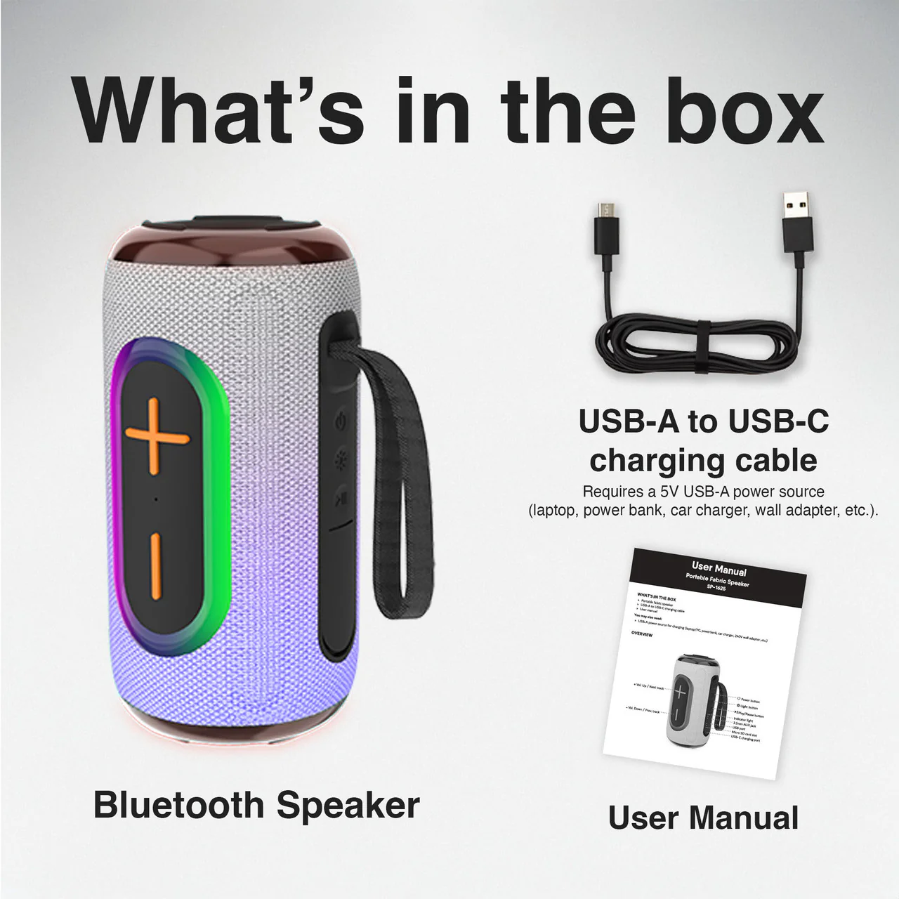 Laser Bluetooth Pill Speaker with RGB Lighting (Future Dusk) - Image 8