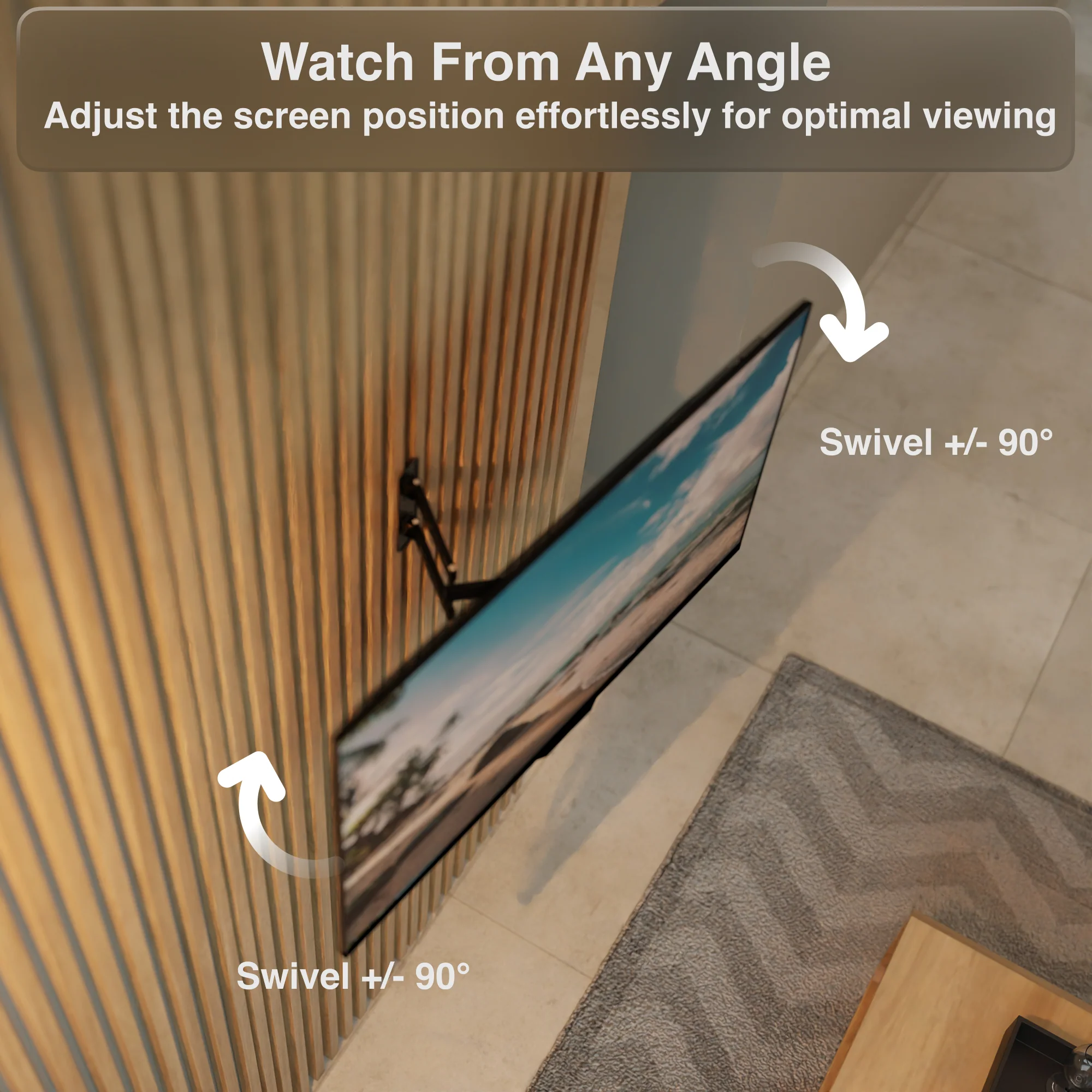 Laser Full Motion TV Wall Mount for 23-42 Inch TVs - Image 2