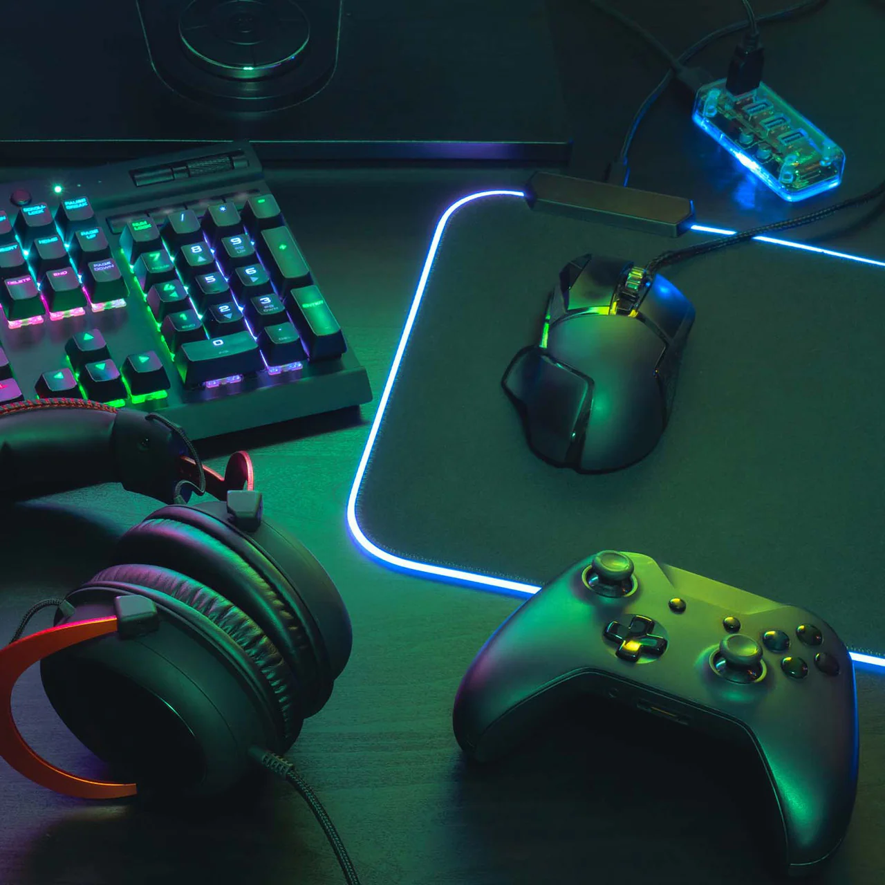 Laser Gaming X-Large LED Gaming Pad (Black) - Image 7