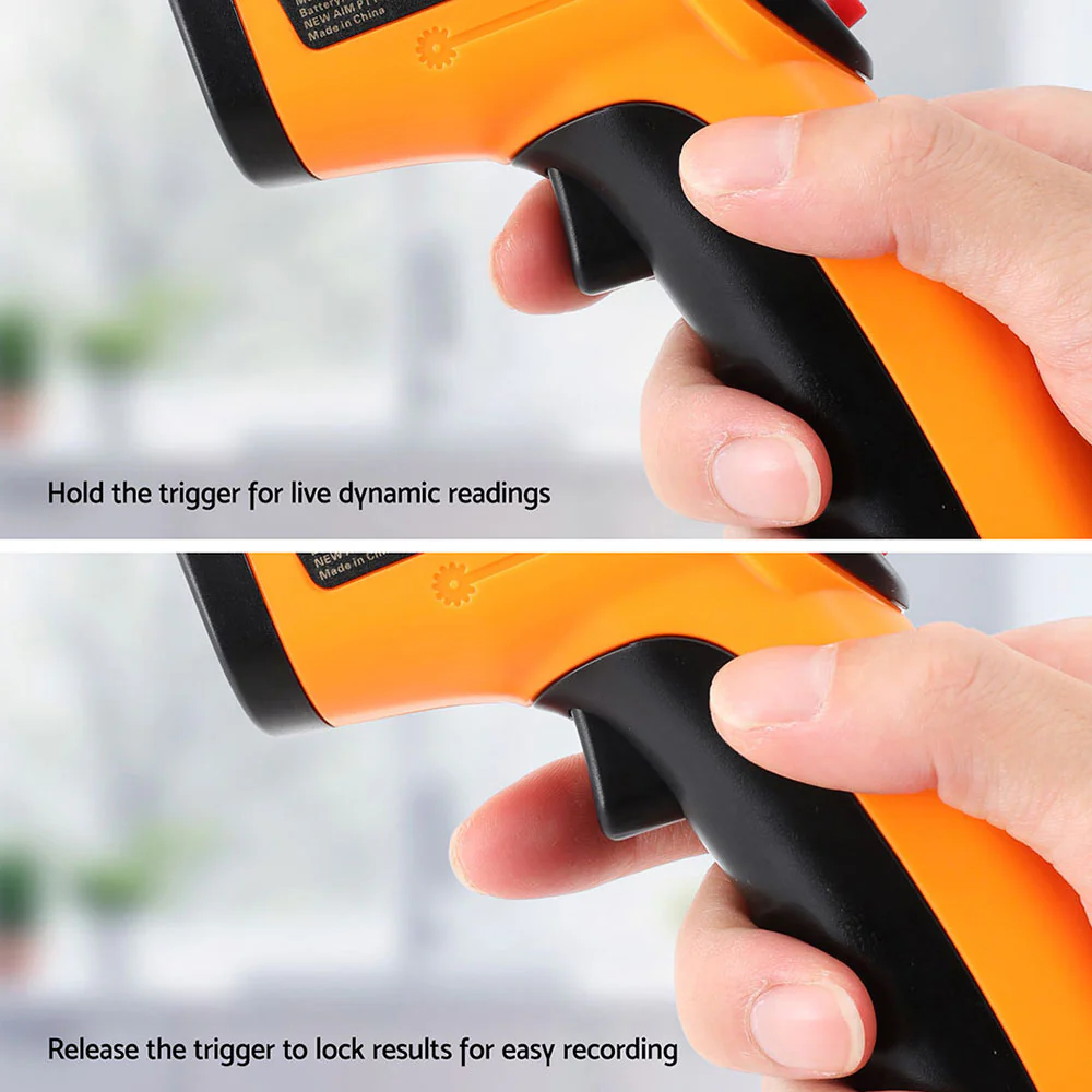 Laser Infrared Thermometer Food Digital Temperature Gun Smoker Pizza BBQ - Image 5