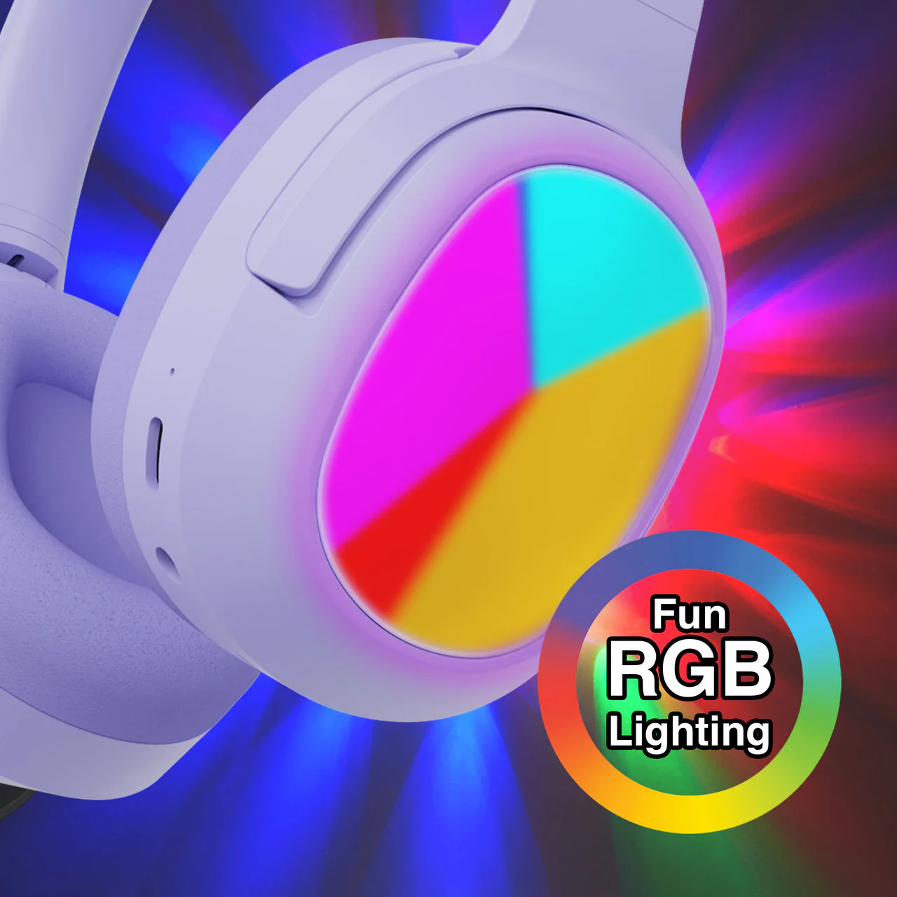 Laser Kids Wireless Headphones – Volume Limited (Purple) - Image 2