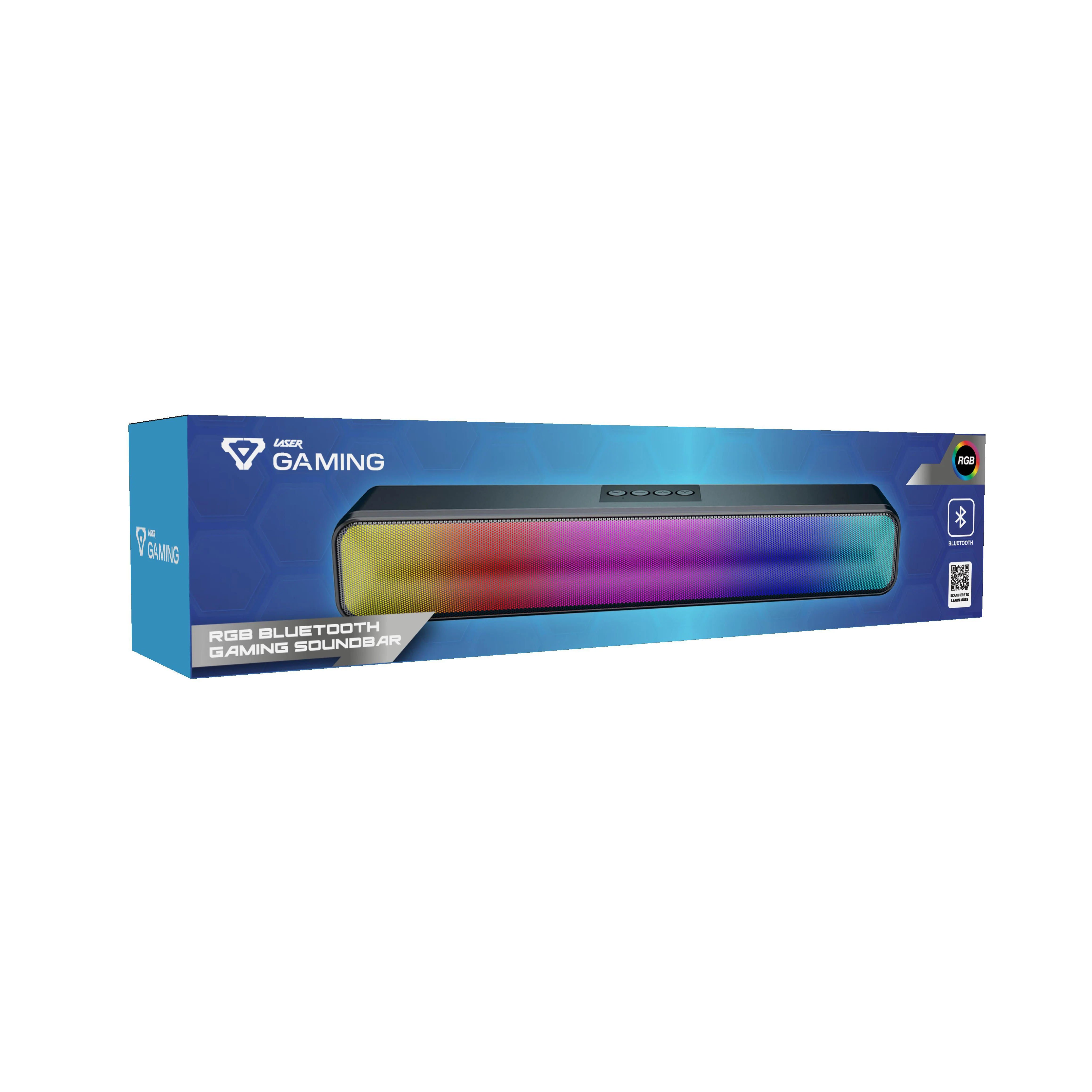 Laser RGB Portable Bluetooth Gaming Soundbar with Multi-Input - Image 9