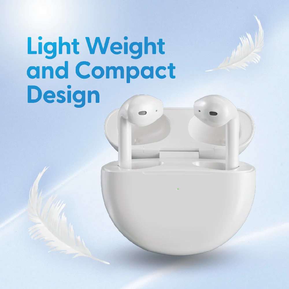 Laser TWS Earbuds with Voice Assistant and Charging Case (White) - Image 5