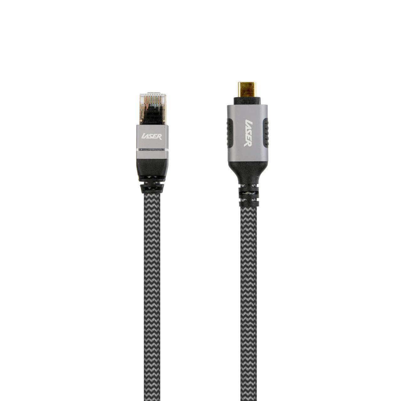 Laser USB-C to Ethernet Network Cable 2m (Grey) - Image 2