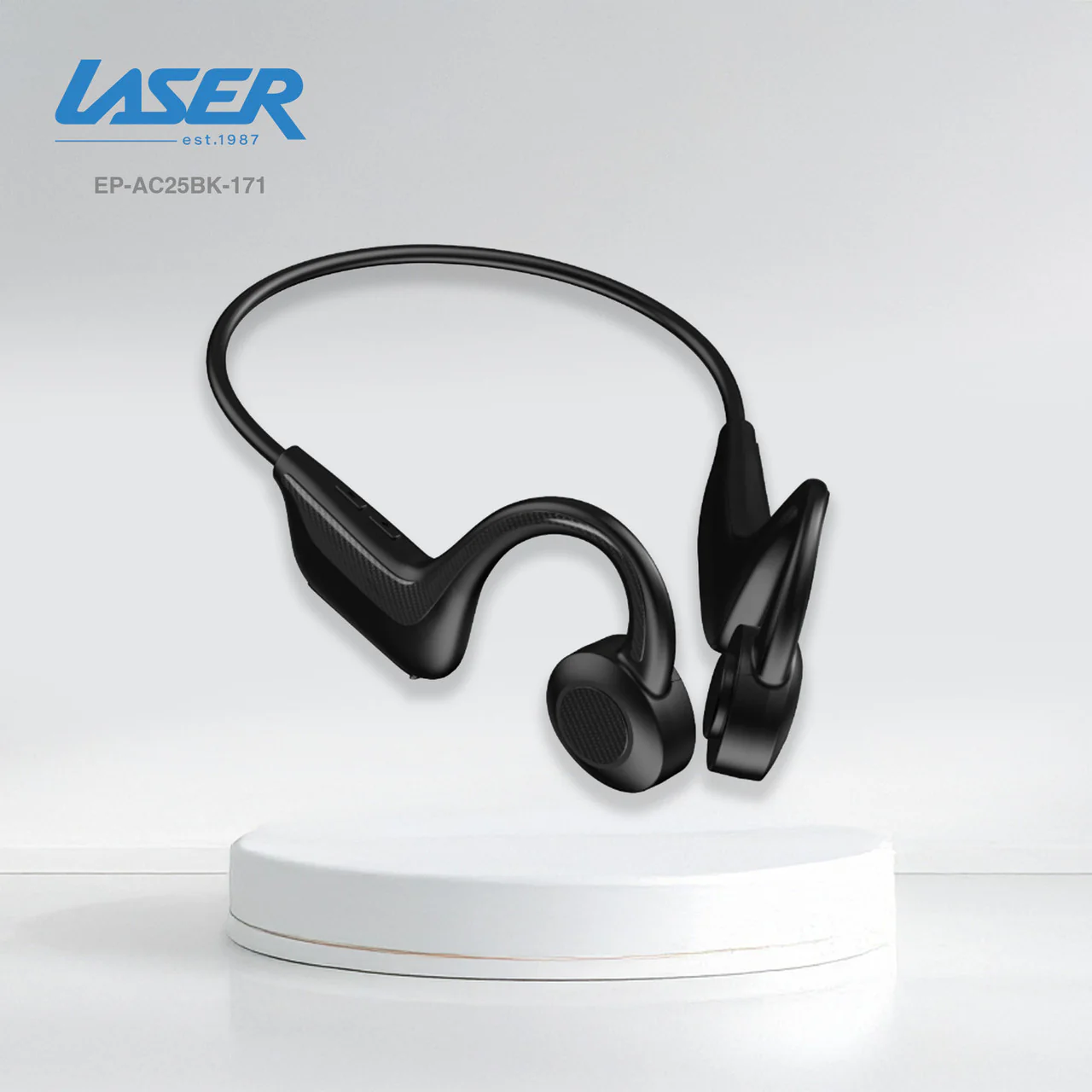 Laser Wireless Open-Ear Earphones (Black) - Image 8