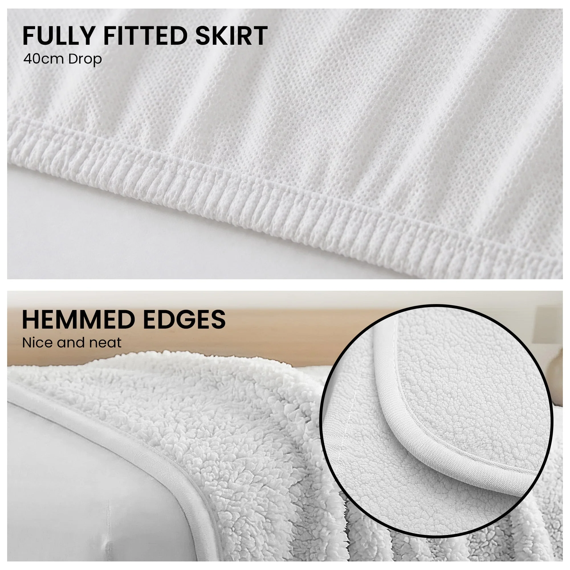 Laura Hill 9-Level Heated Fitted Electric Blanket with Fleece Underlay - Single - Image 6
