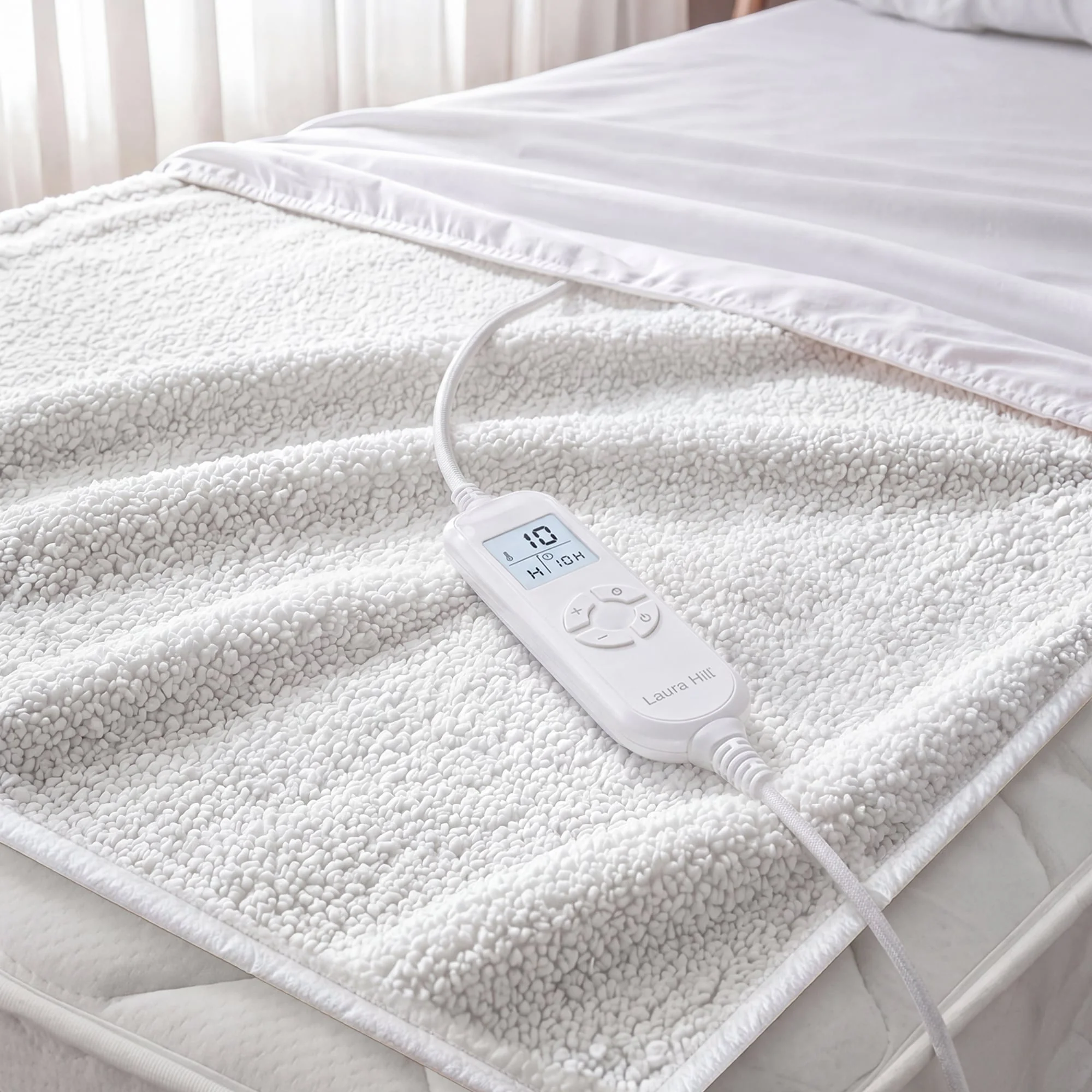 Laura Hill 9-Level Heated Fitted Electric Blanket with Fleece Underlay - Single - Image 9