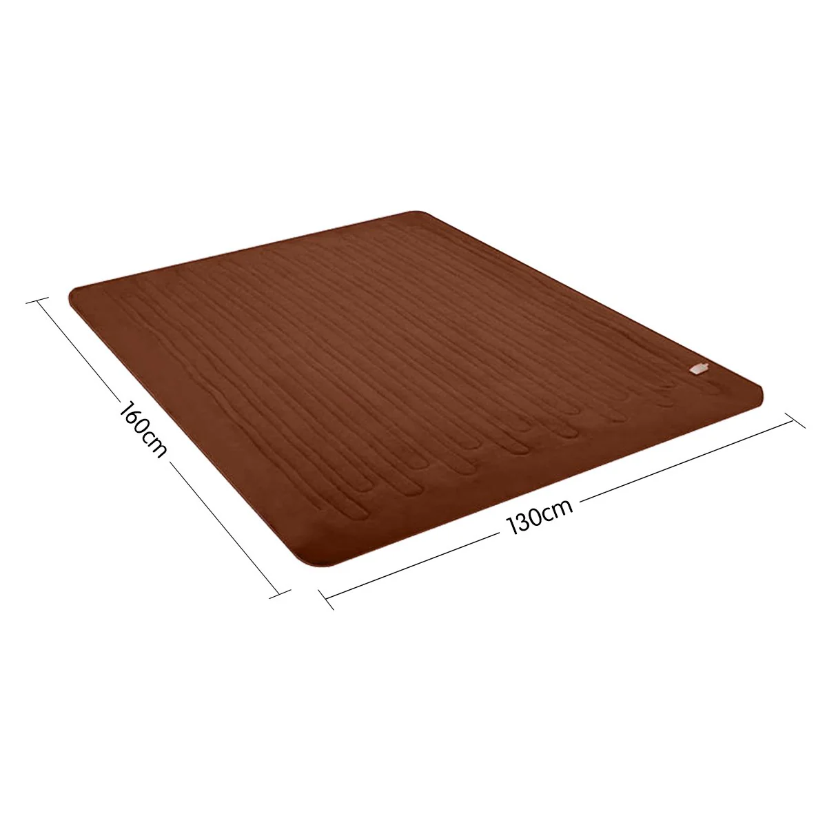Laura Hill Heated Electric Blanket Fleece Throw (Brown) - Image 8