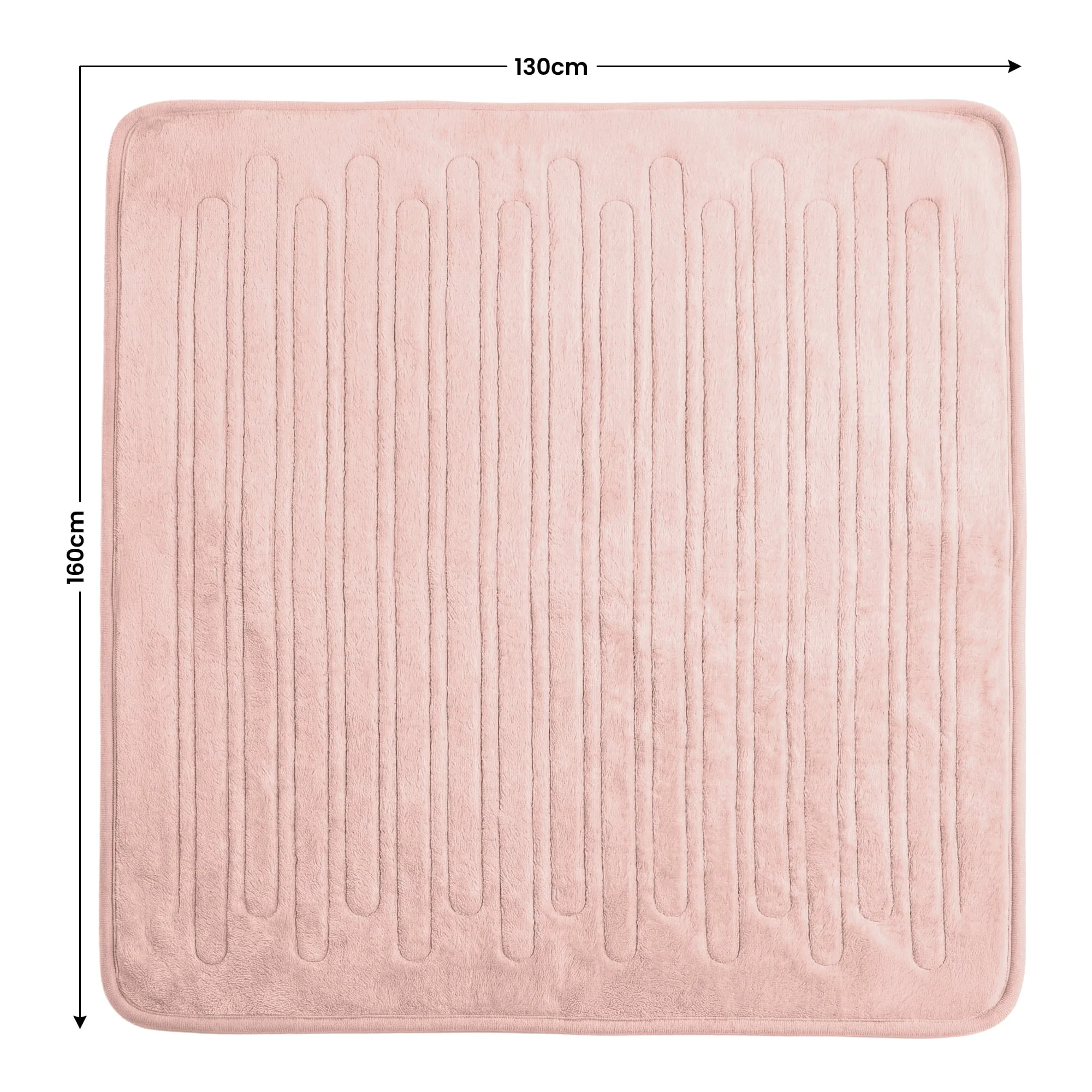 Laura Hill Heated Electric Blanket Fleece Throw (Pink) - Image 2