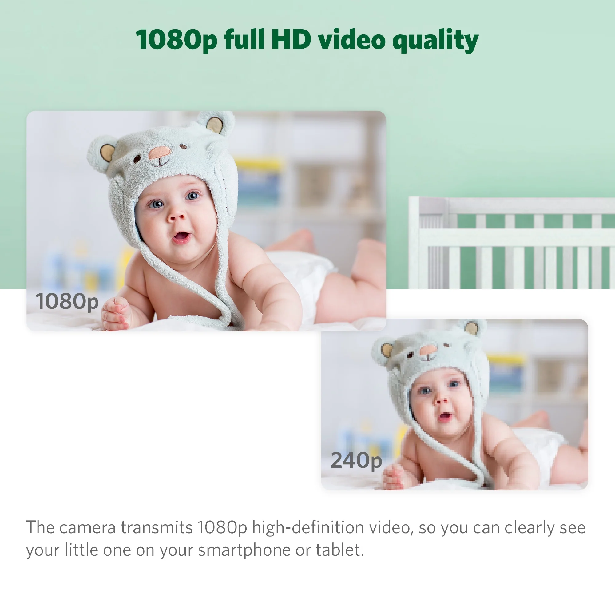 LeapFrog LF2911 High Definition Wi-Fi Camera Pan and Tilt Baby Monitor - Image 3