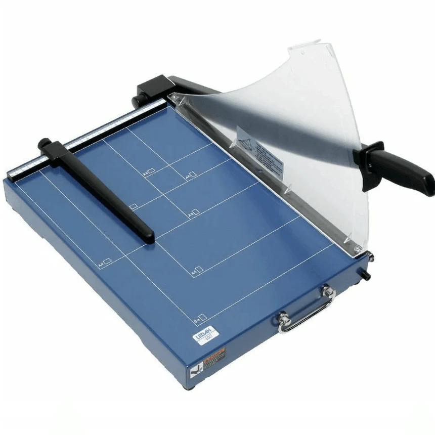 Ledah 405 Guillotine Metal Base 20 Sheet A4 Blue Paper Cutter - Image 2