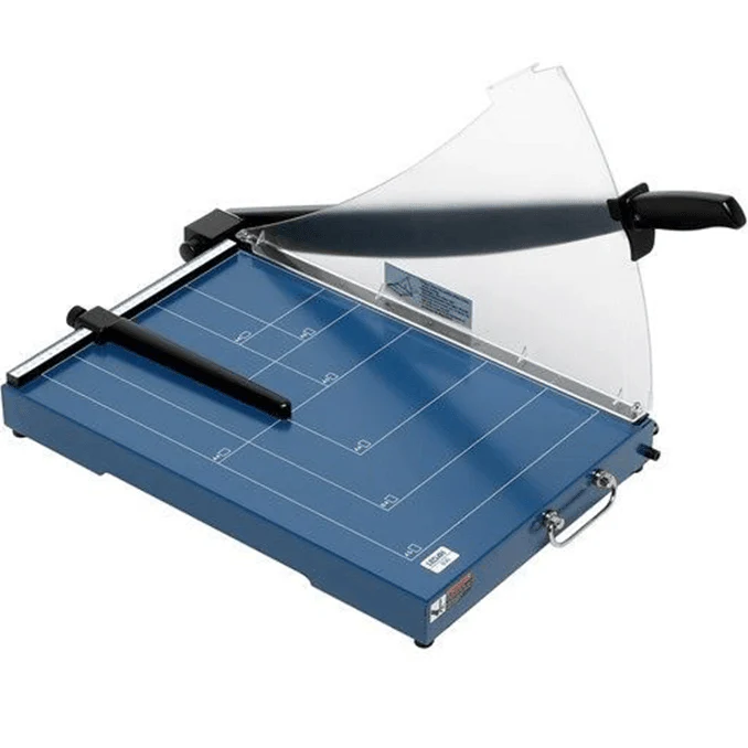 Ledah 406 Professional Guillotine Metal Base 20 Sheet A3 Blue Paper Cutter - Image 2