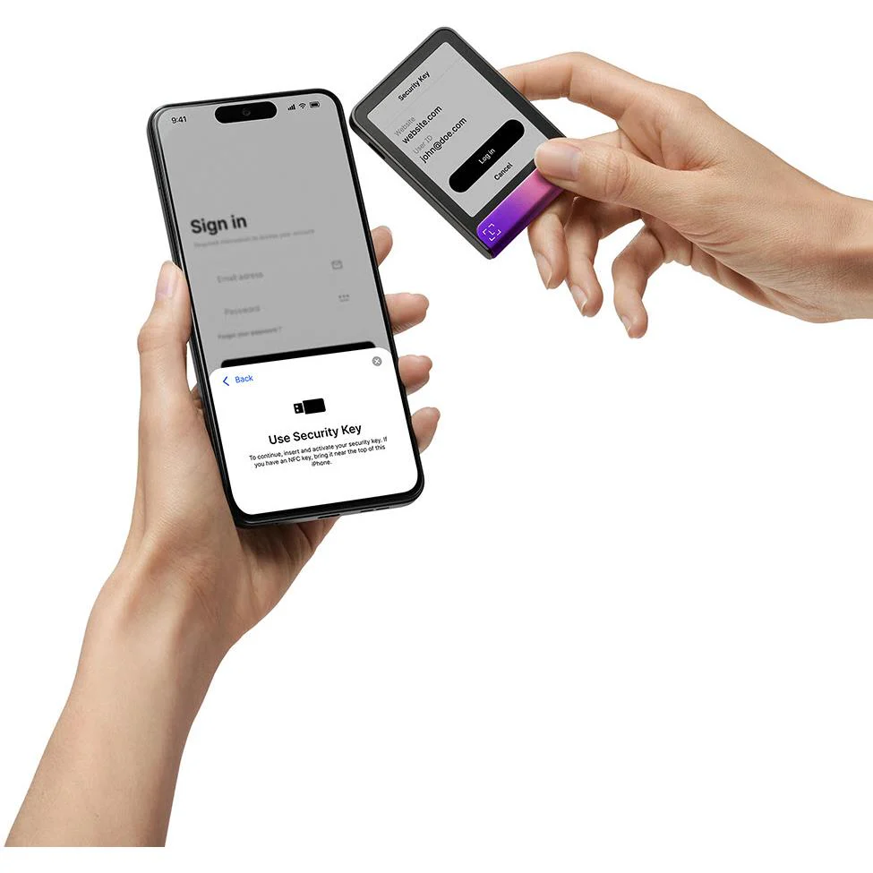 Ledger Flex Crypto Hardware Wallet with Recovery Key (Crimson Magenta) - Image 6