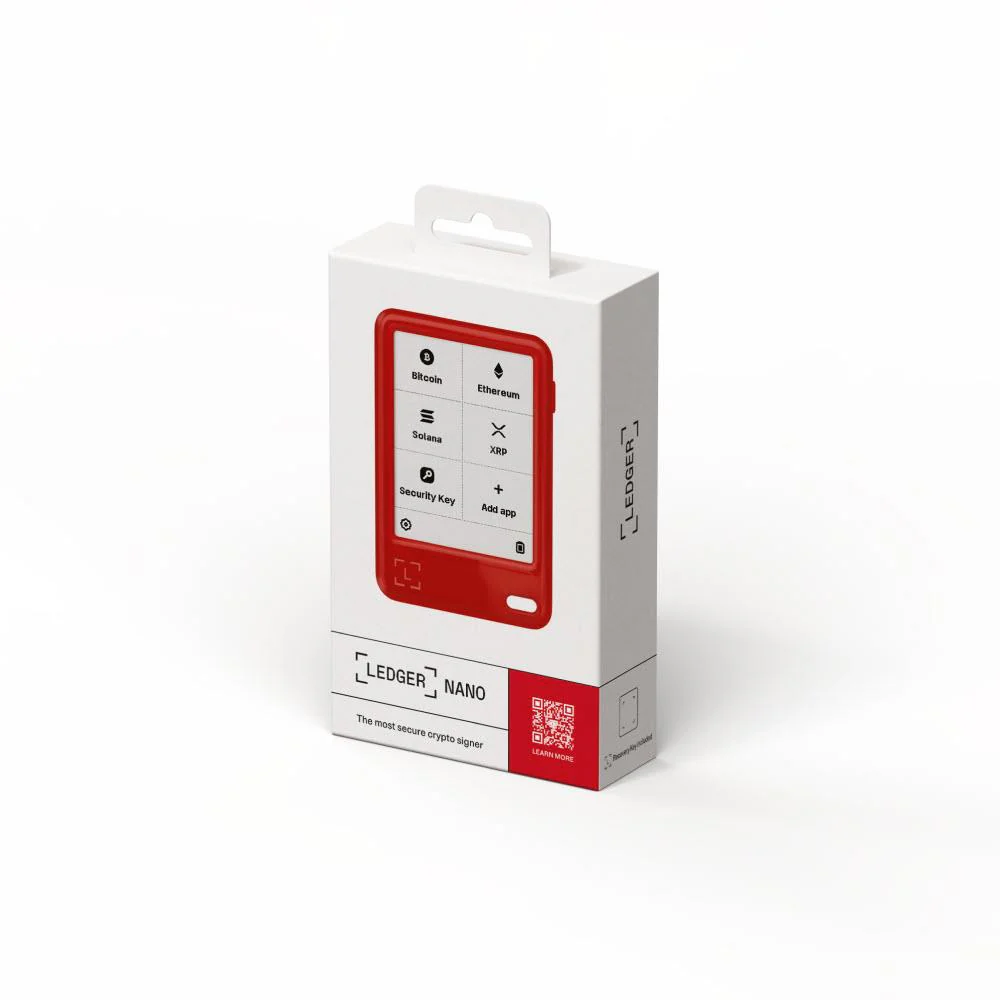 Ledger Nano Gen5 Hardware Wallet with Recovery Key (Cherry Red) - Image 7