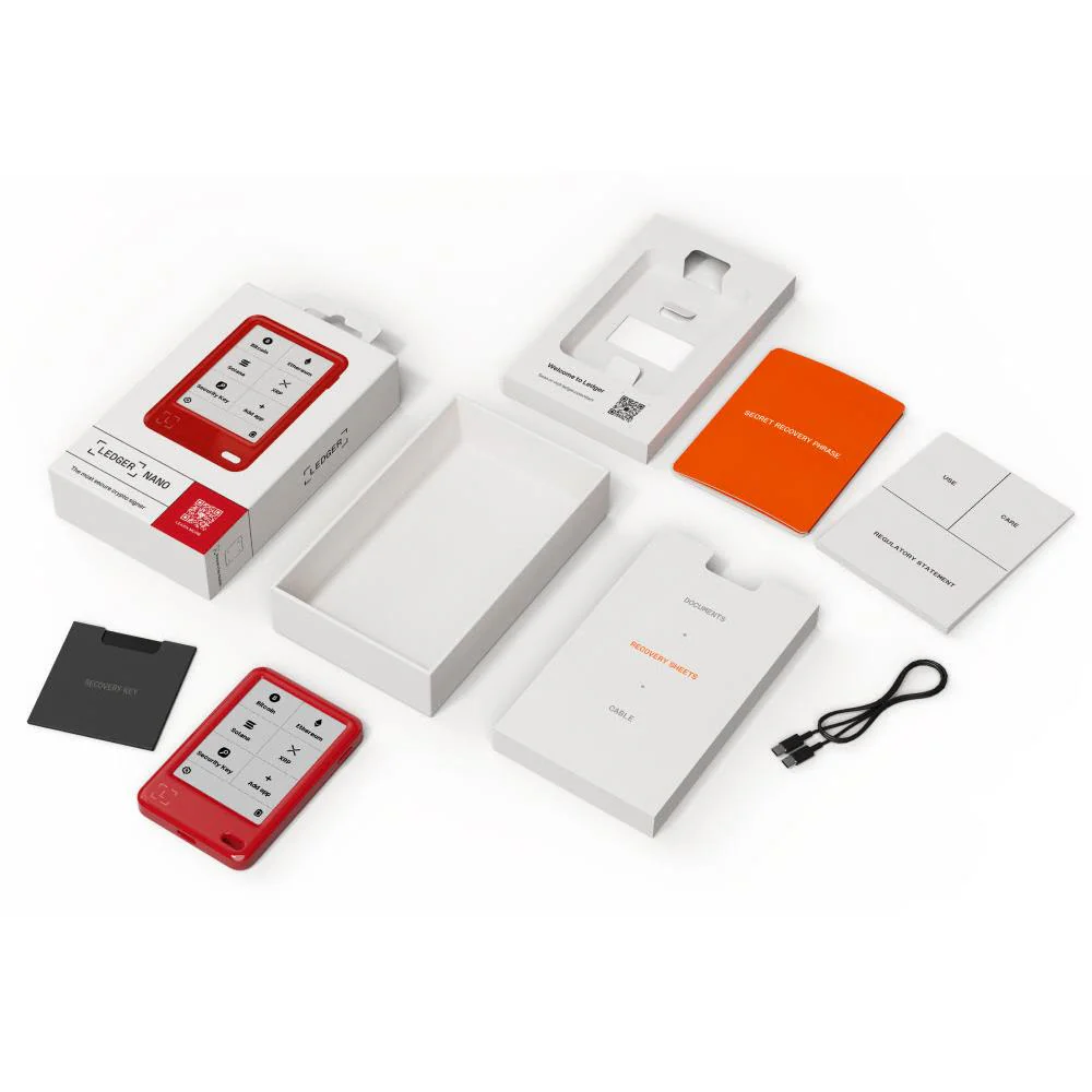 Ledger Nano Gen5 Hardware Wallet with Recovery Key (Cherry Red) - Image 8