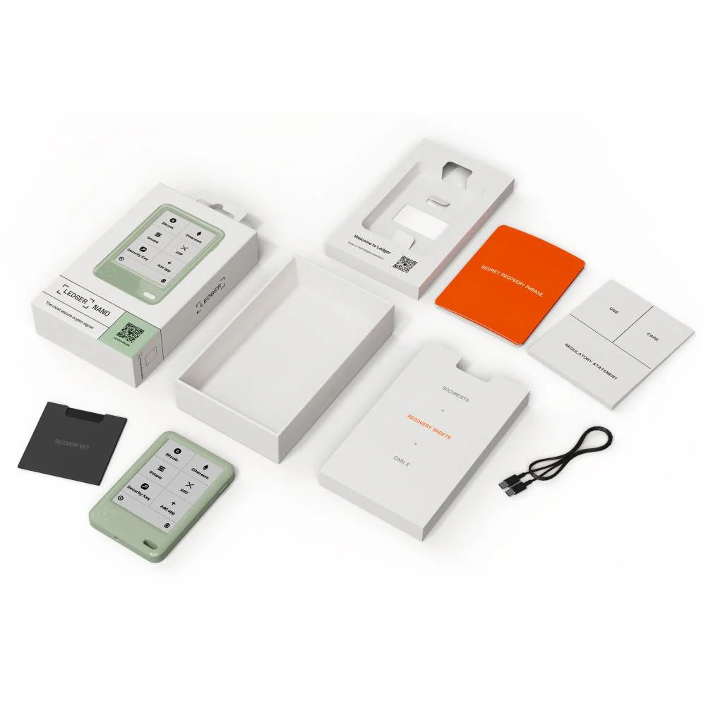 Ledger Nano Gen5 Hardware Wallet with Recovery Key (Matcha Green) - Image 8