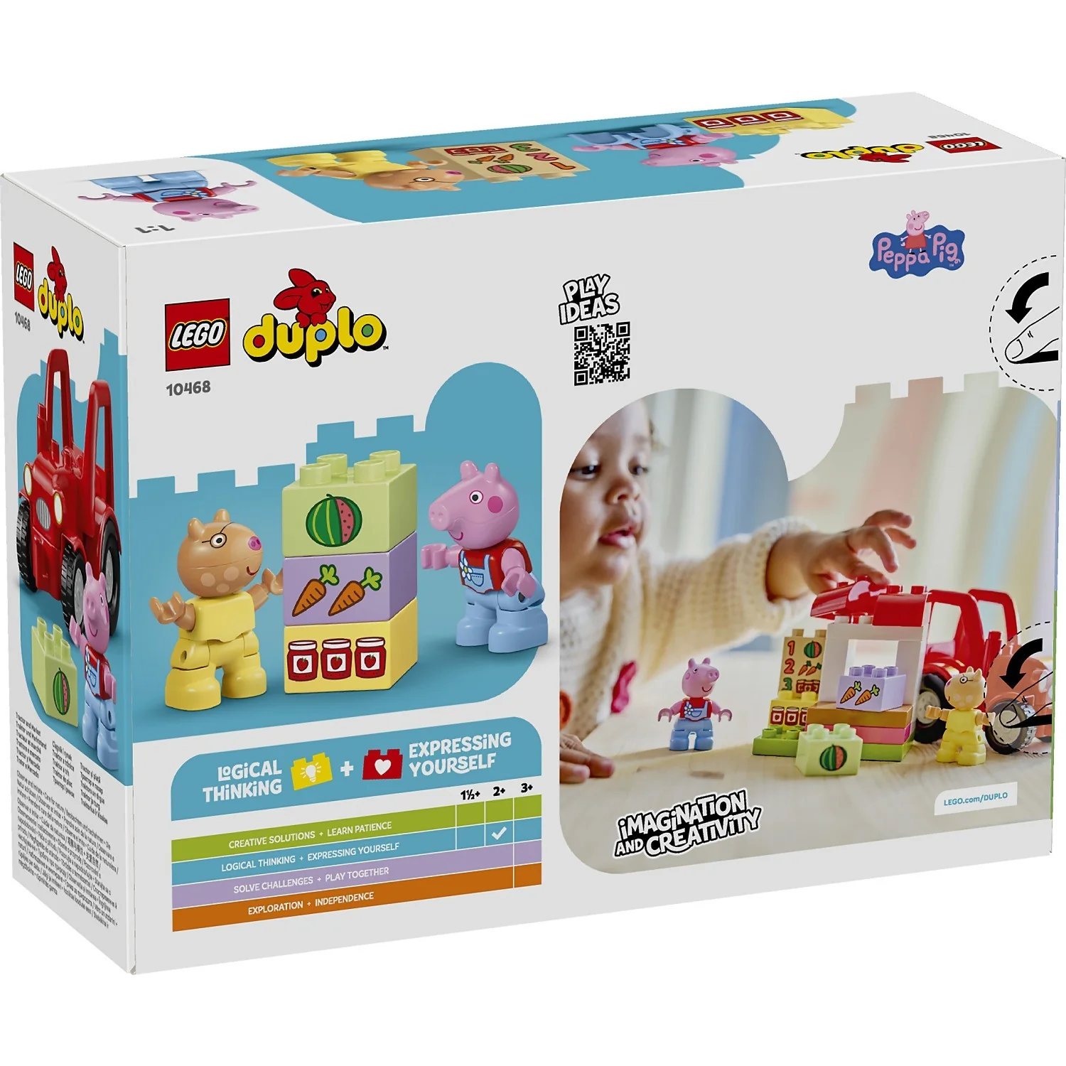 LEGO 10468 Peppa Pig Tractor and Market - Duplo - Image 3