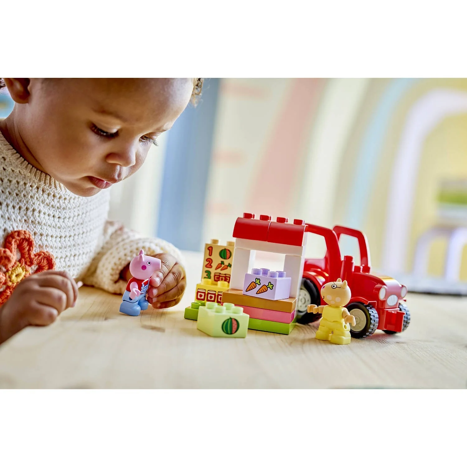 LEGO 10468 Peppa Pig Tractor and Market - Duplo - Image 9