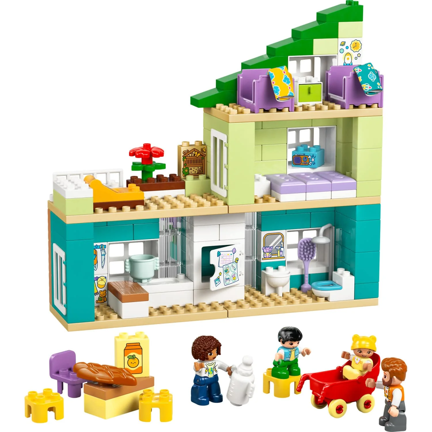 LEGO 10470 3 in 1 Modern Family House with Figures - Duplo - Image 2