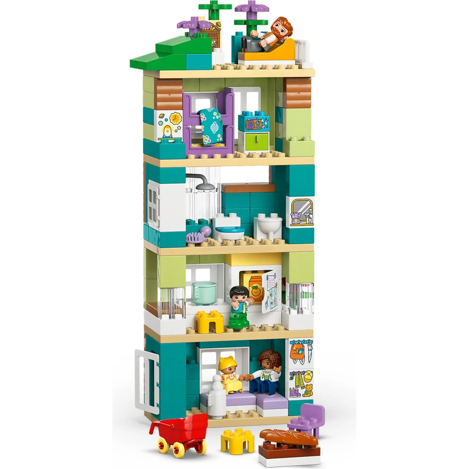 LEGO 10470 3 in 1 Modern Family House with Figures - Duplo - Image 4