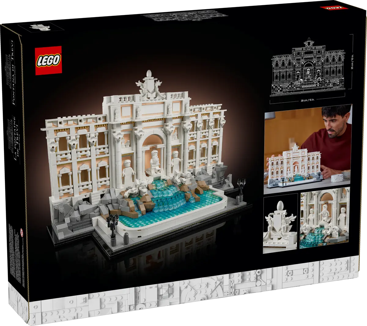 LEGO 21062 Trevi Fountain - LEGO Architecture - Image 9