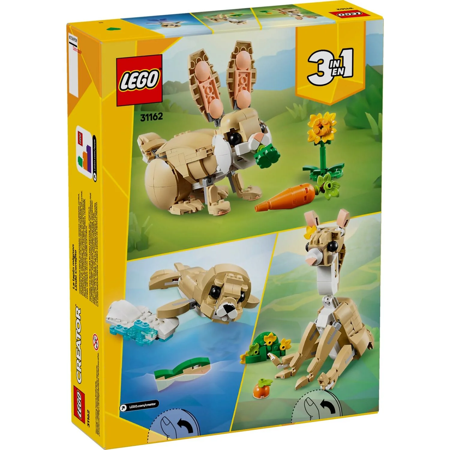 LEGO 31162 Cute Bunny - LEGO Creator 3-in-1 - Image 7