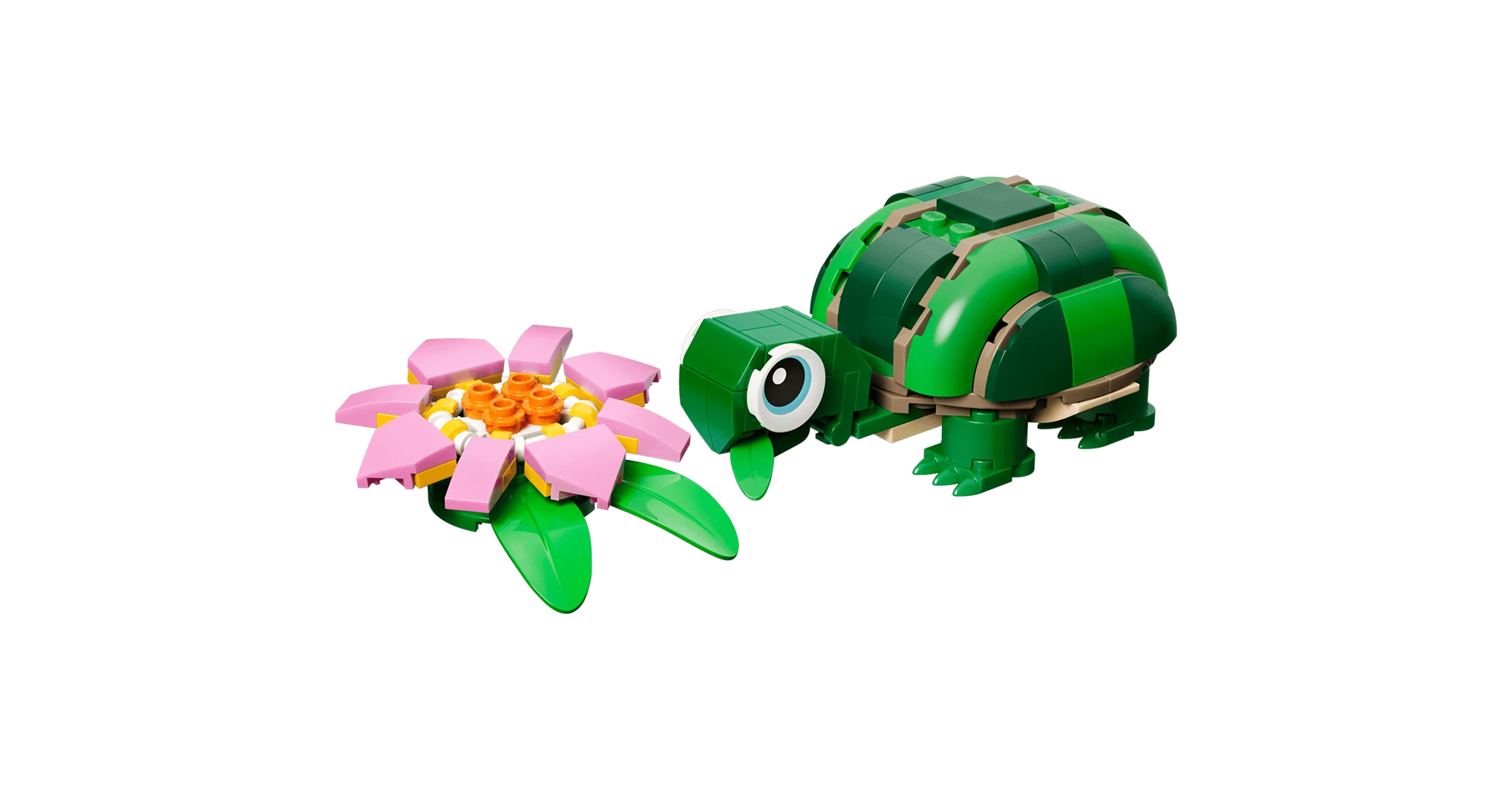 LEGO 31377 Turtle with a Water Lily Flower - Creator 3-in-1 - Image 2