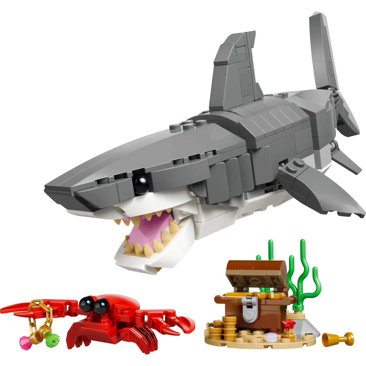 LEGO 31381 Fierce Shark with a Treasure Chest - Creator 3-in-1 - Image 2