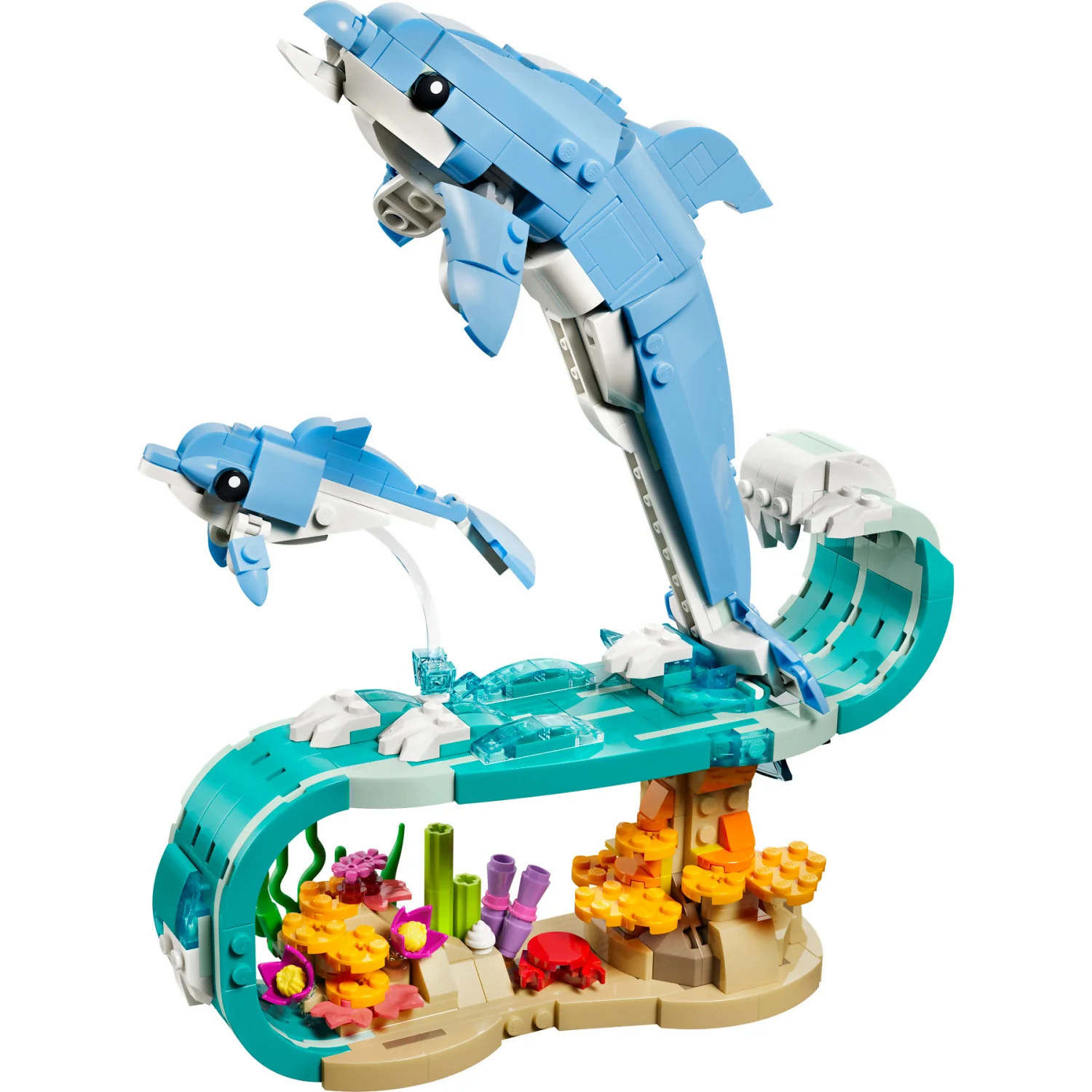 LEGO 31385 Sea Animals: Beautiful Dolphins - Creator 3-in-1 - Image 2