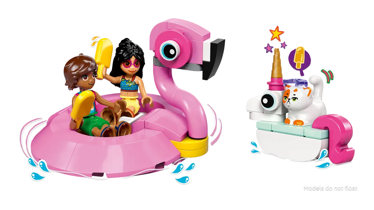 LEGO 42658 Unicorn & Flamingo Pool Party - Friends - Image 4