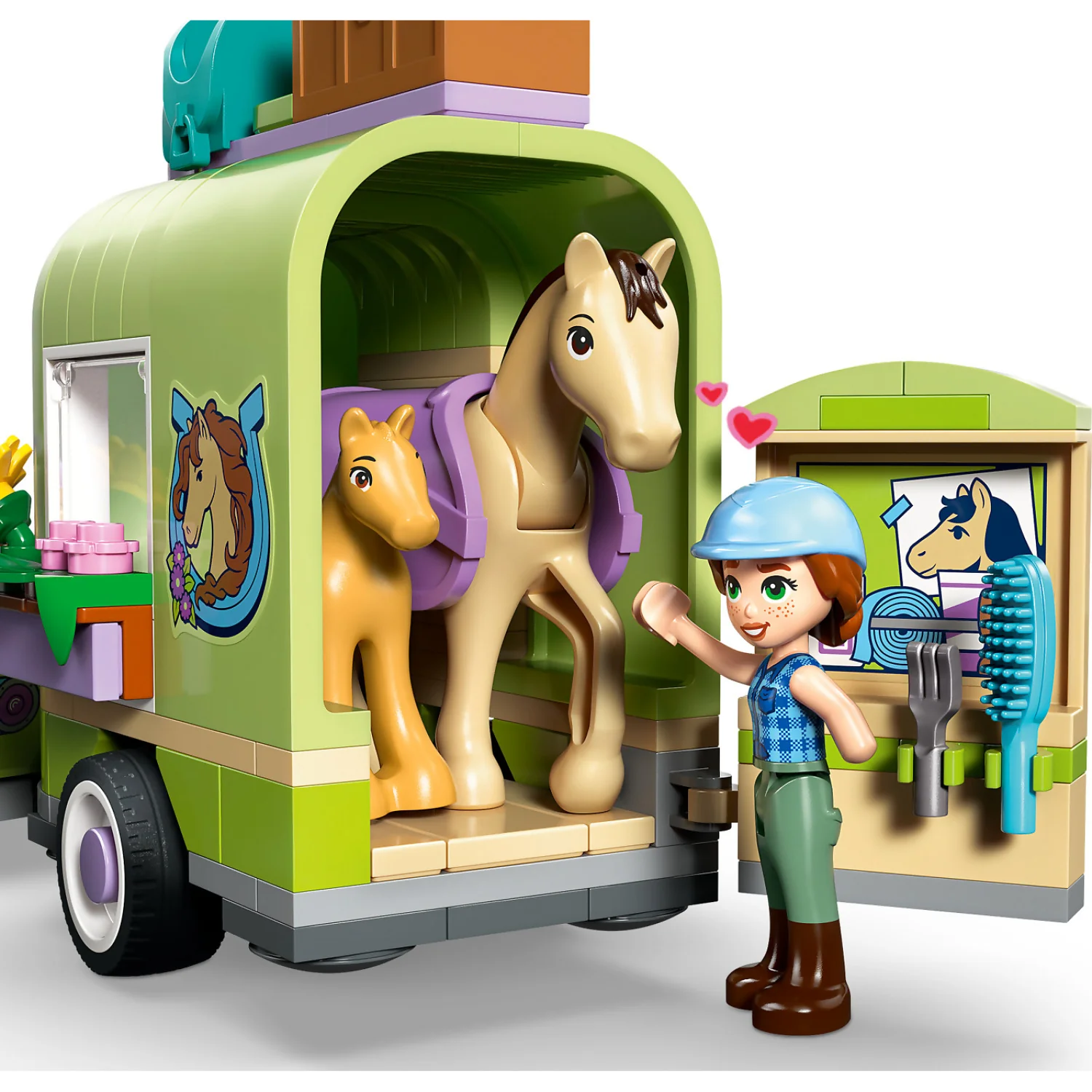 LEGO 42695 Horse & Baby Foal Trailer - Friends - Image 6