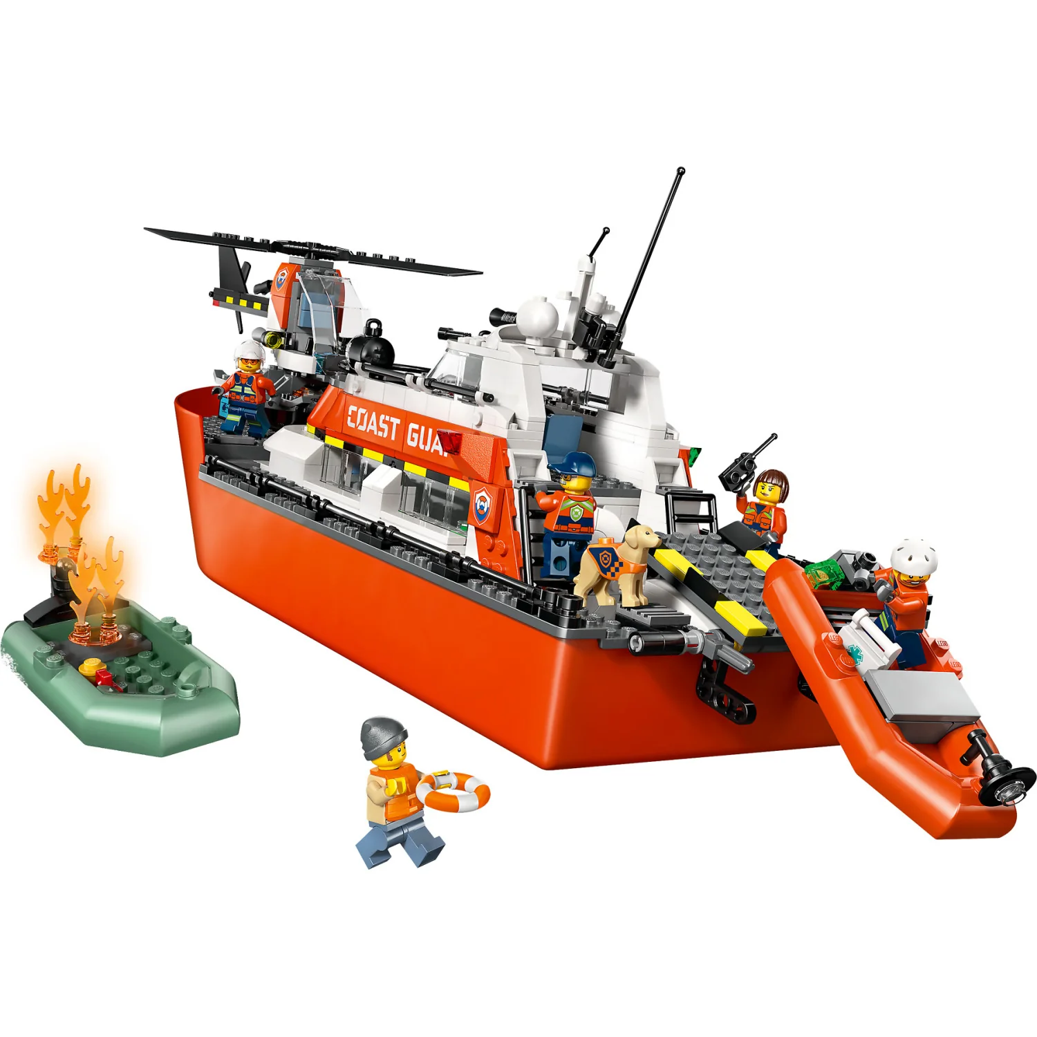 LEGO 60504 Coast Guard Rescue Boat and Helicopter - City - Image 3