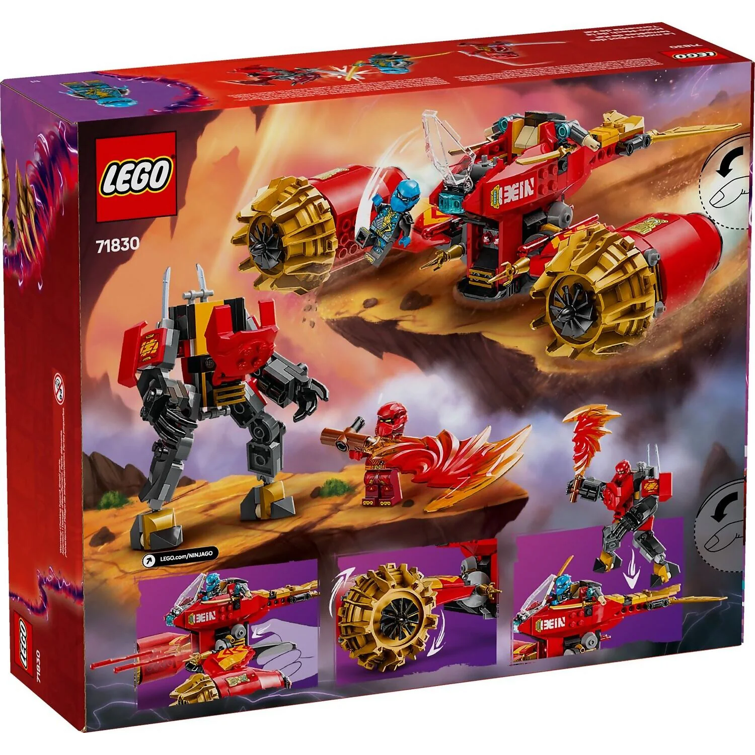 LEGO 71830 Kais Mech Storm Rider - Ninjago - Image 6