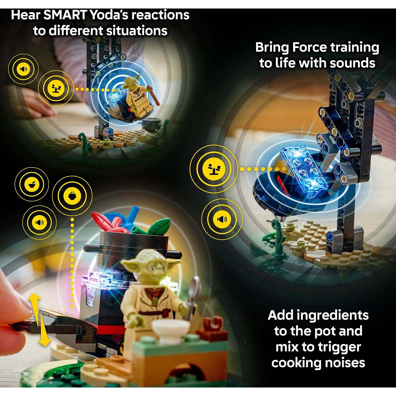 LEGO 75422 SMART Play Compatible: Yoda's Hut and Jedi Training - Star Wars - Image 5