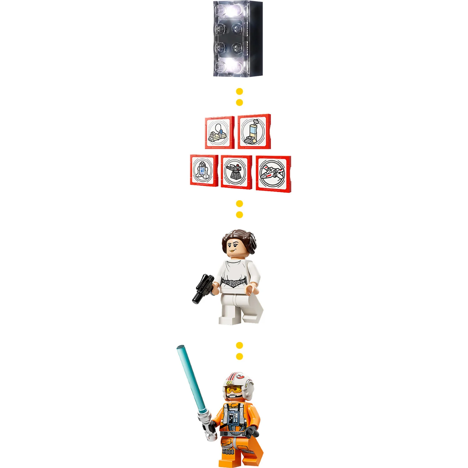 LEGO 75423 SMART Play: Luke's Red Five X-Wing - Star Wars - Image 4