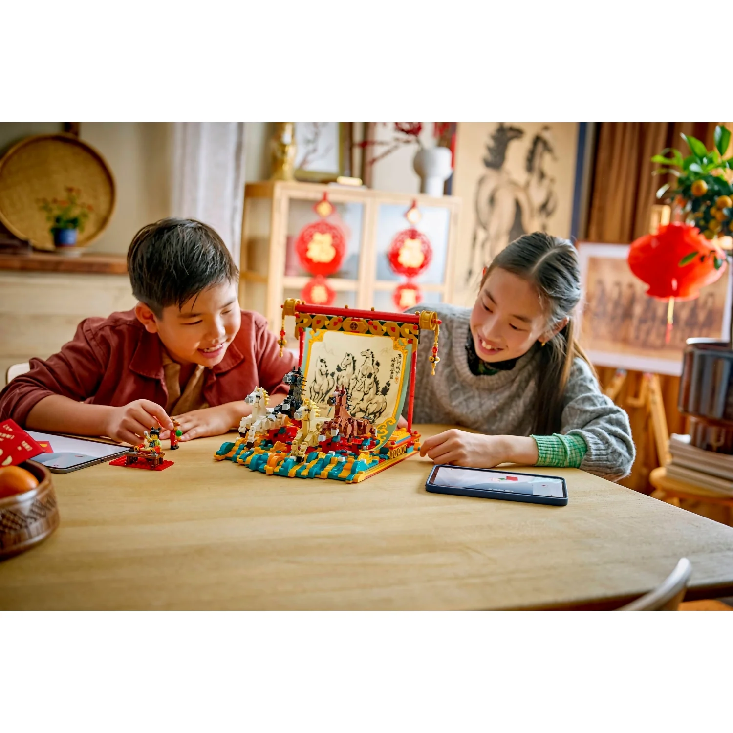 LEGO 80119 Galloping Horses Canvas - The Spring Festival - Image 8