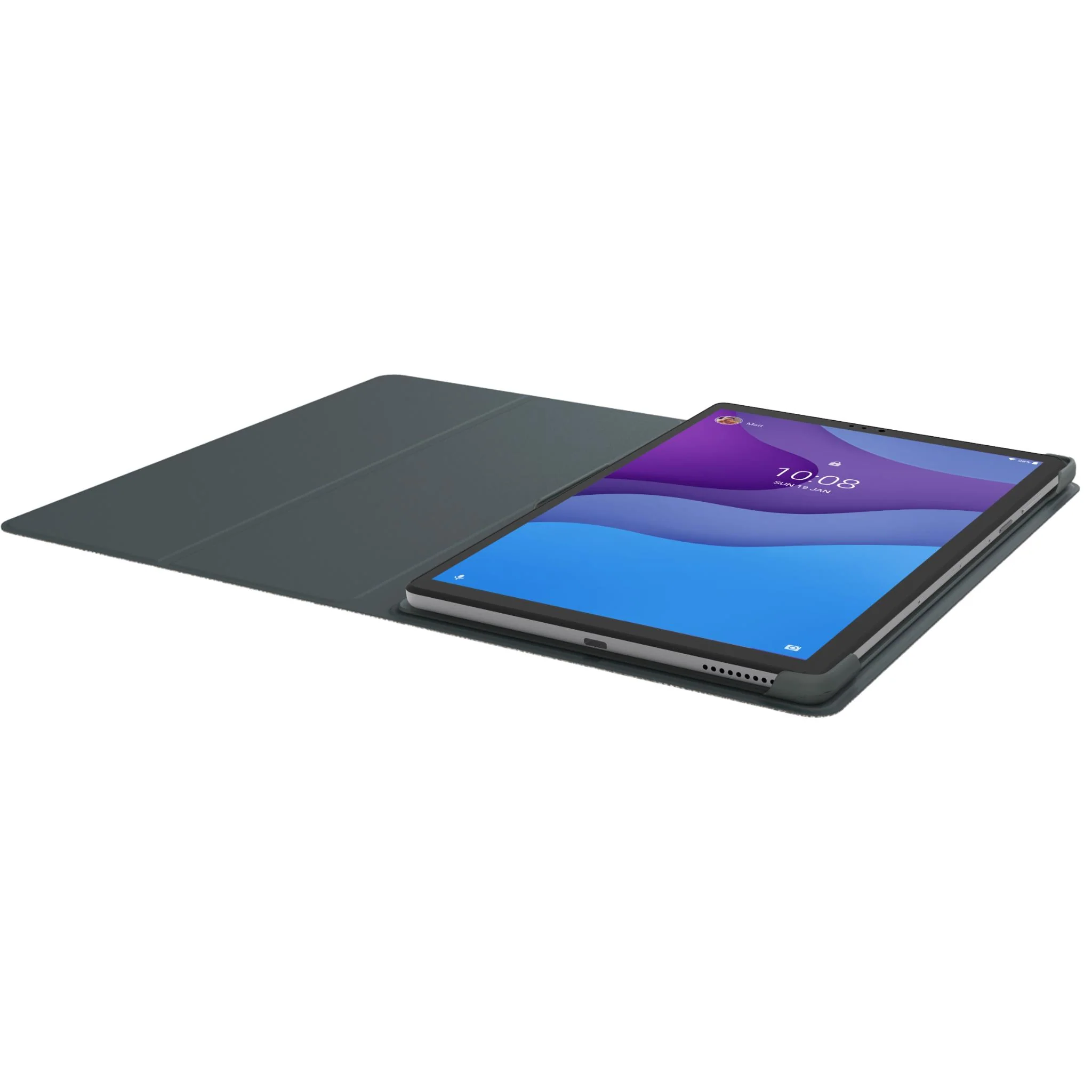 Lenovo 10.1" Folio Case with Protective Screen Film for Tab M10 2nd Gen (Black) - Image 5