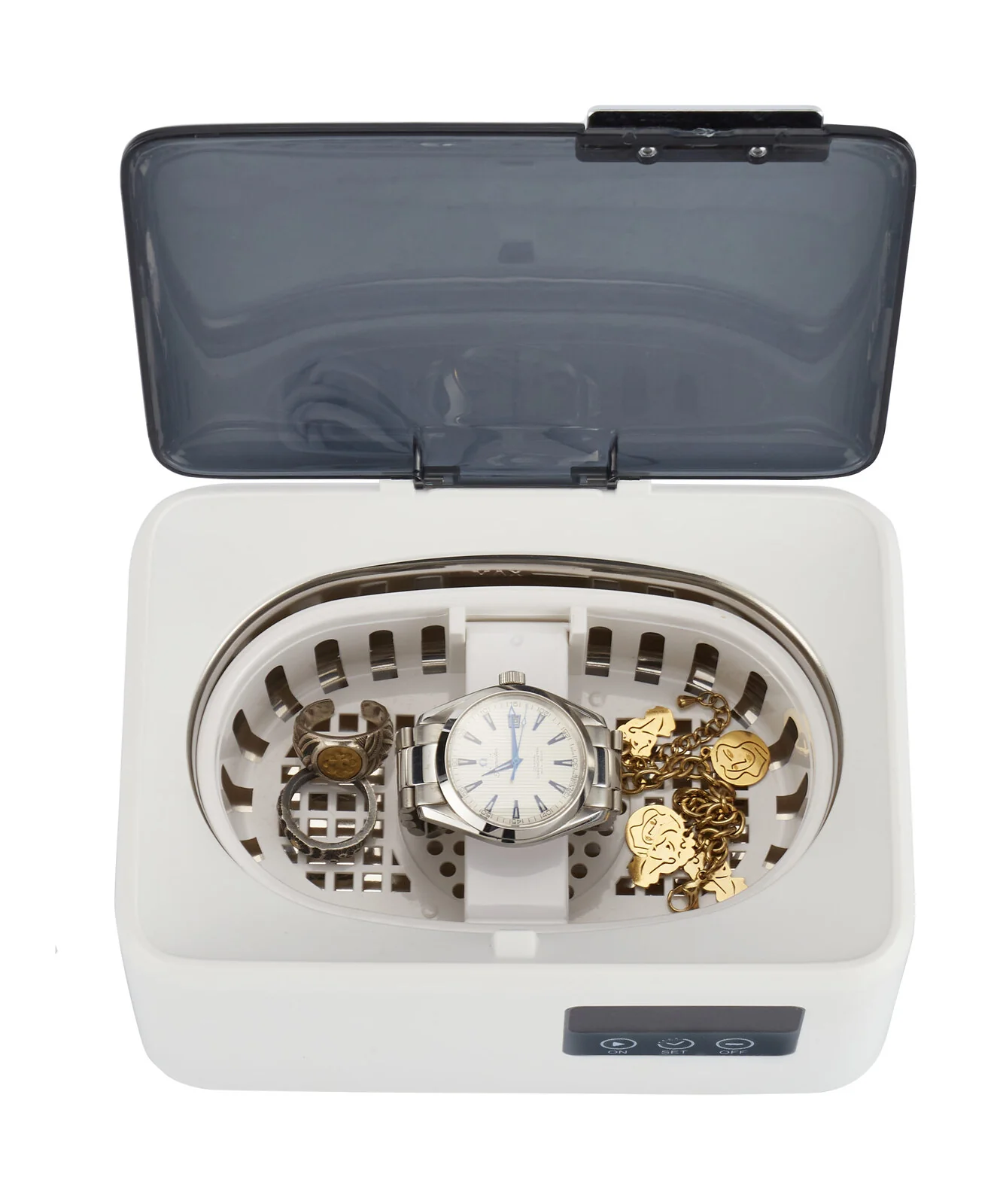 Lenoxx 50W Ultrasonic Jewellery Cleaner 4800Hz 600ml LED Display - Image 3