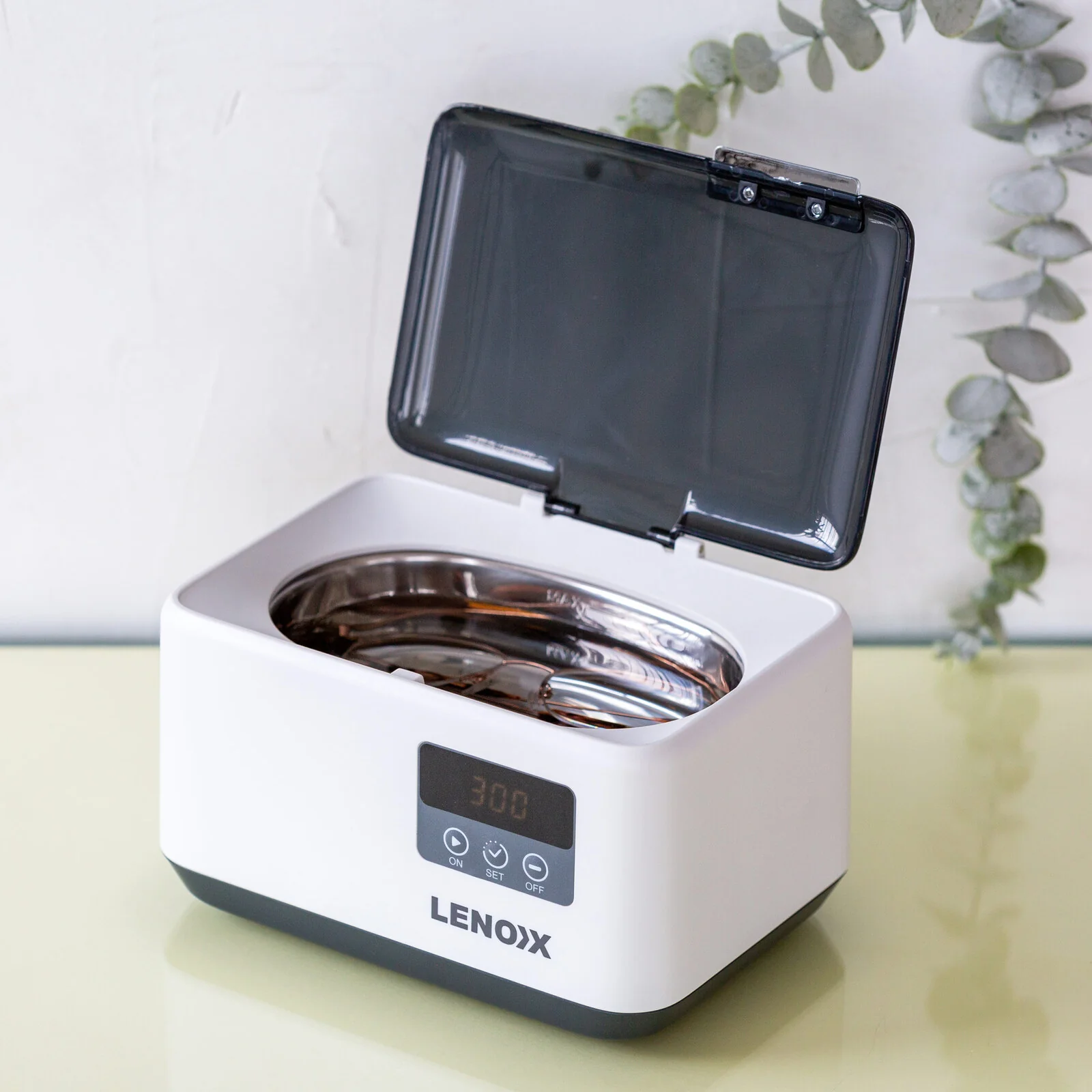Lenoxx 50W Ultrasonic Jewellery Cleaner 4800Hz 600ml LED Display - Image 5
