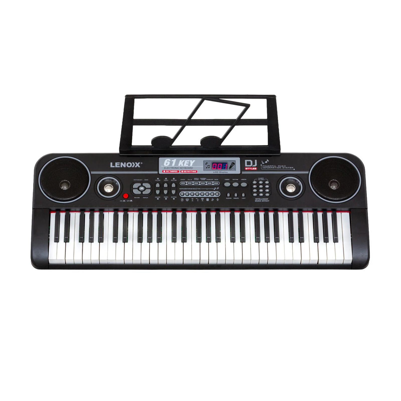 Lenoxx 61-Key Electronic Learning Piano Keyboard with Music Stand Holder - Image 6
