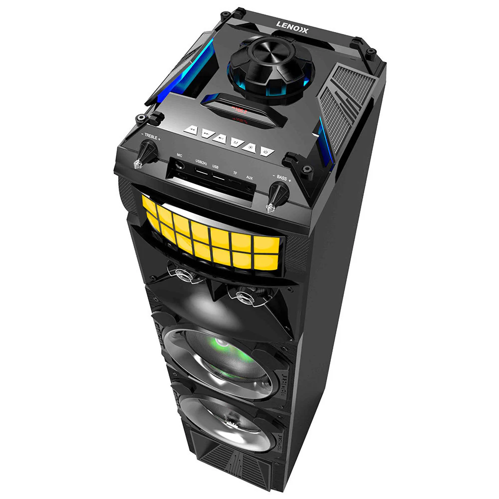 Lenoxx Stage Wireless Speaker with LED Lights 80W - Image 2